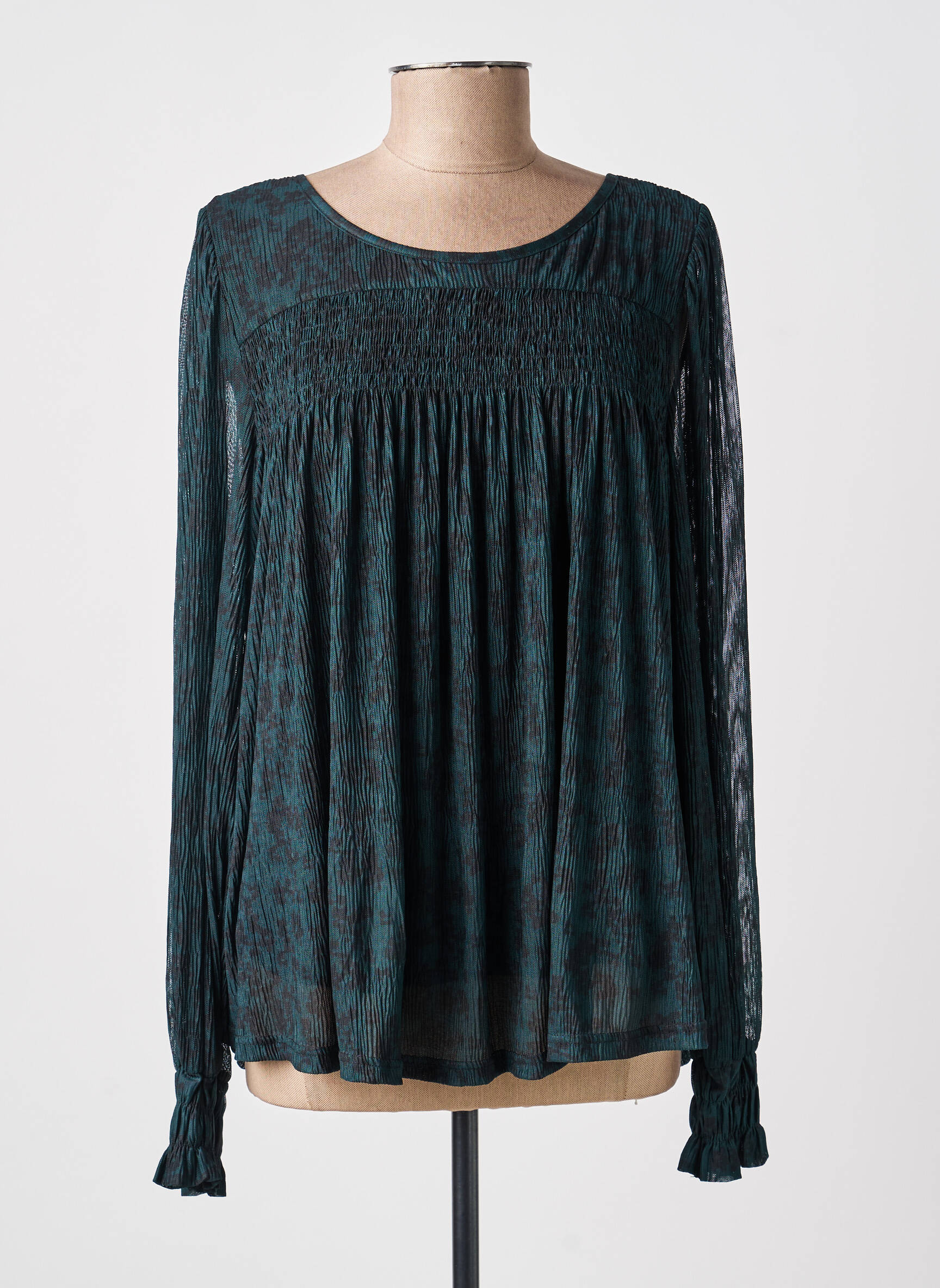 Top manches longues manches longues vert CREAM femme