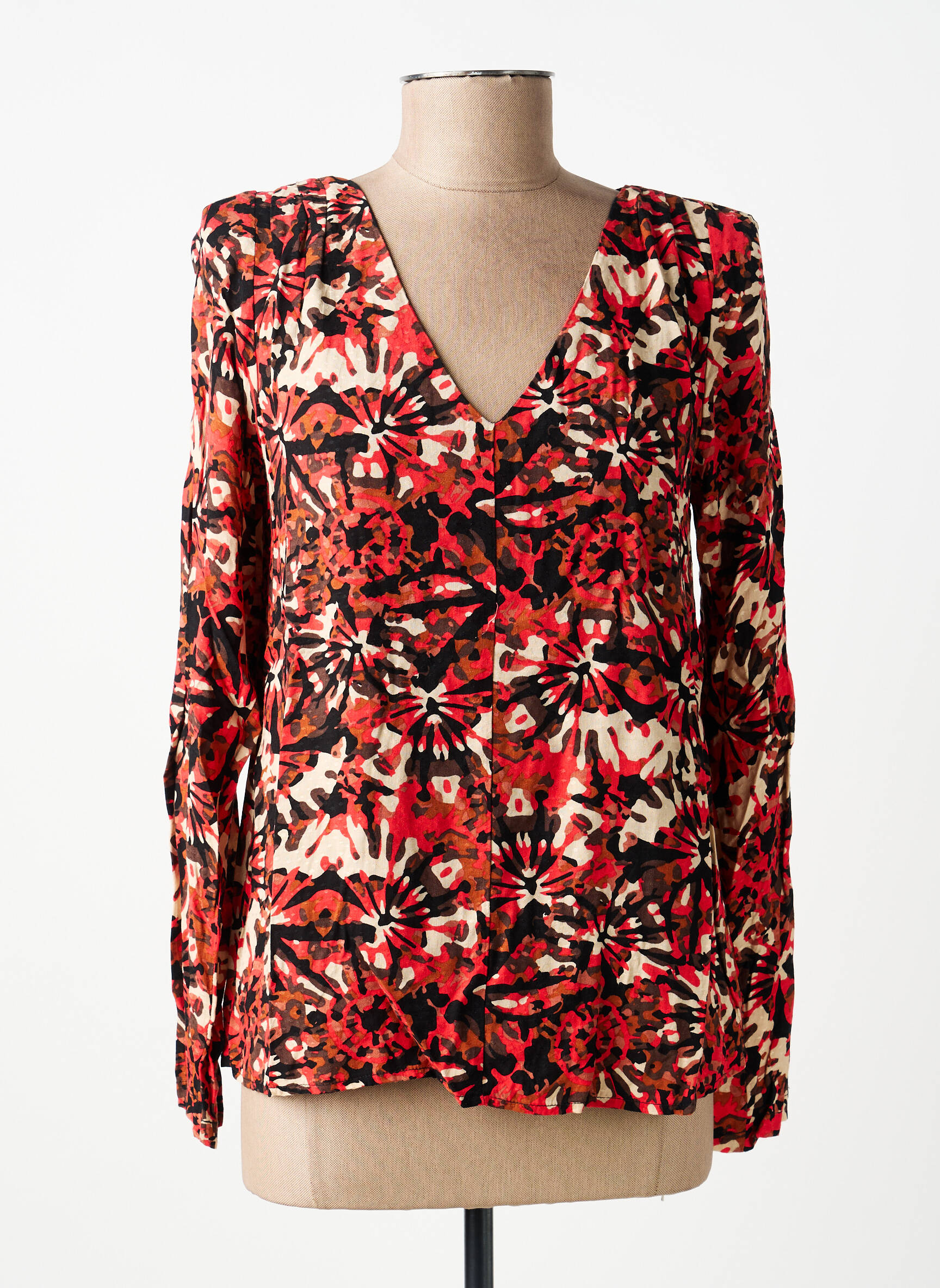 Top manches longues manches longues rouge LOLA ESPELETA femme