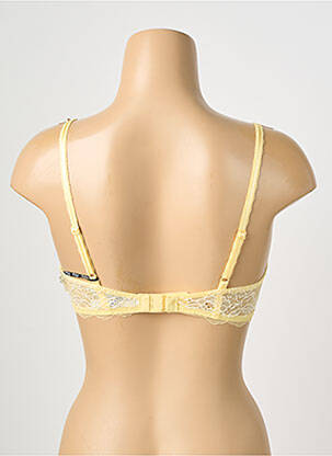 Soutien-gorge tissage dentelle haut soutien-gorge emboitant jaune WACOAL femme