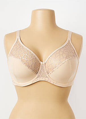 Soutien-gorge effet matière satinée haut soutien-gorge emboitant chair WACOAL femme
