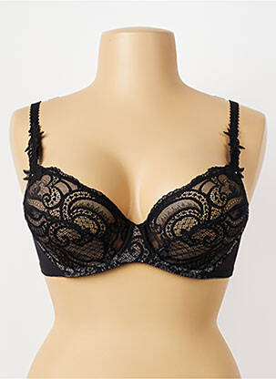 Soutien-gorge légère et transparente haut soutien-gorge emboitant noir WACOAL femme