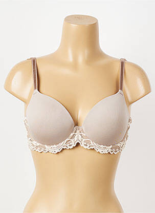 Soutien-gorge effet matière satinée haut soutien-gorge moulé chair WACOAL femme