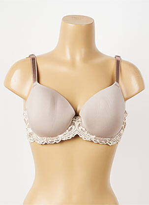 Soutien-gorge effet matière satinée haut soutien-gorge moulé chair WACOAL femme