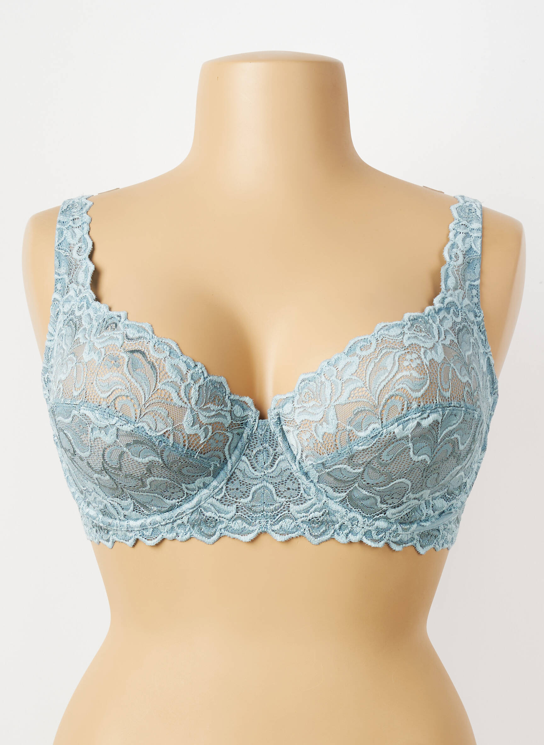 Soutien-gorge effet matière satinée haut soutien-gorge emboitant vert WACOAL femme