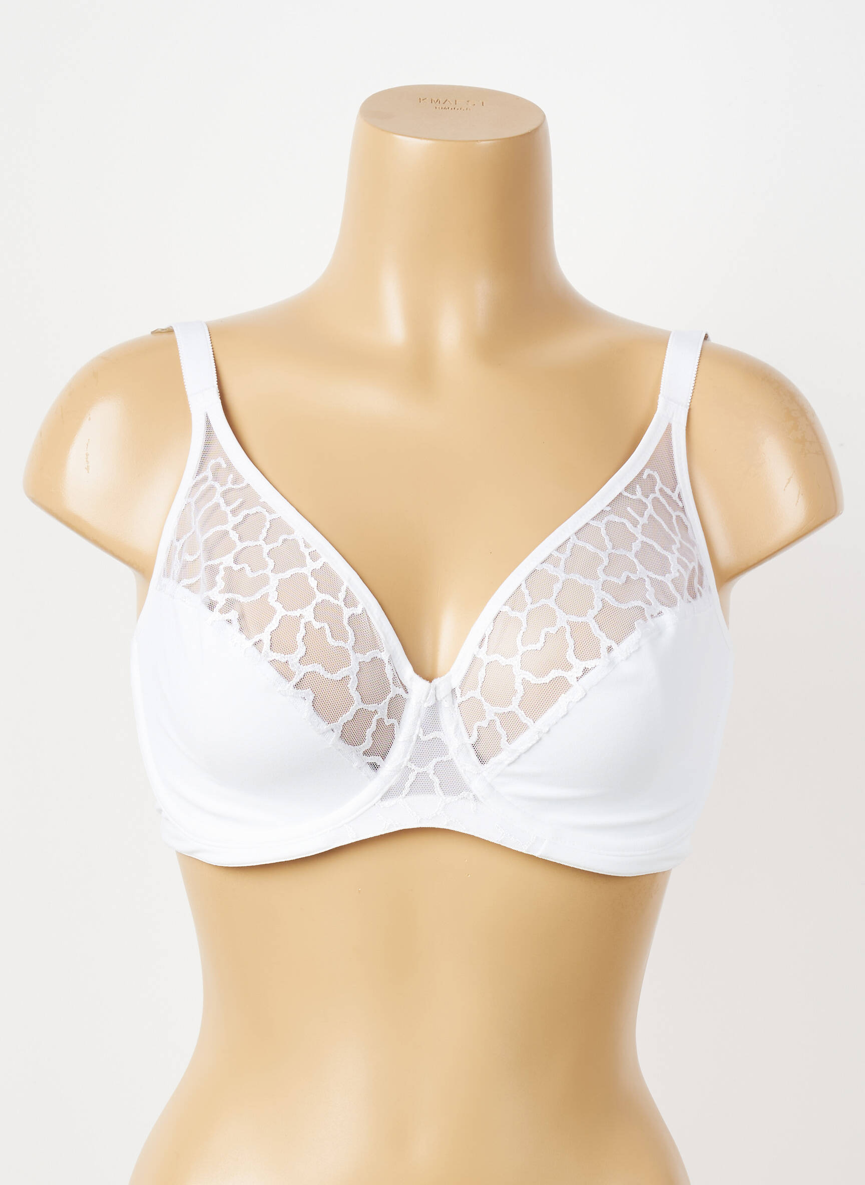 Soutien-gorge légère et transparente haut soutien-gorge emboitant blanc WACOAL femme