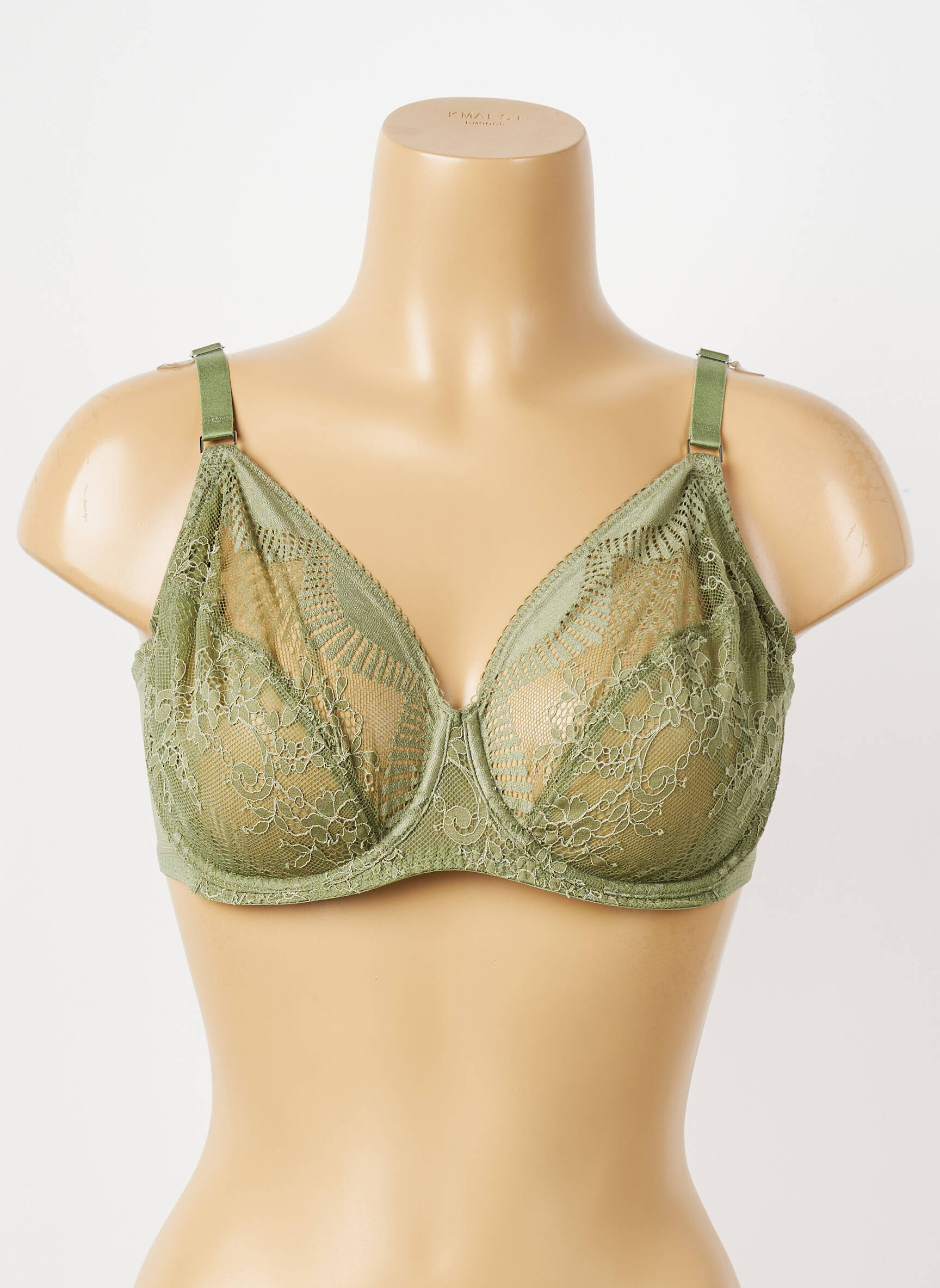 Soutien-gorge légère et transparente haut soutien-gorge emboitant vert WACOAL femme