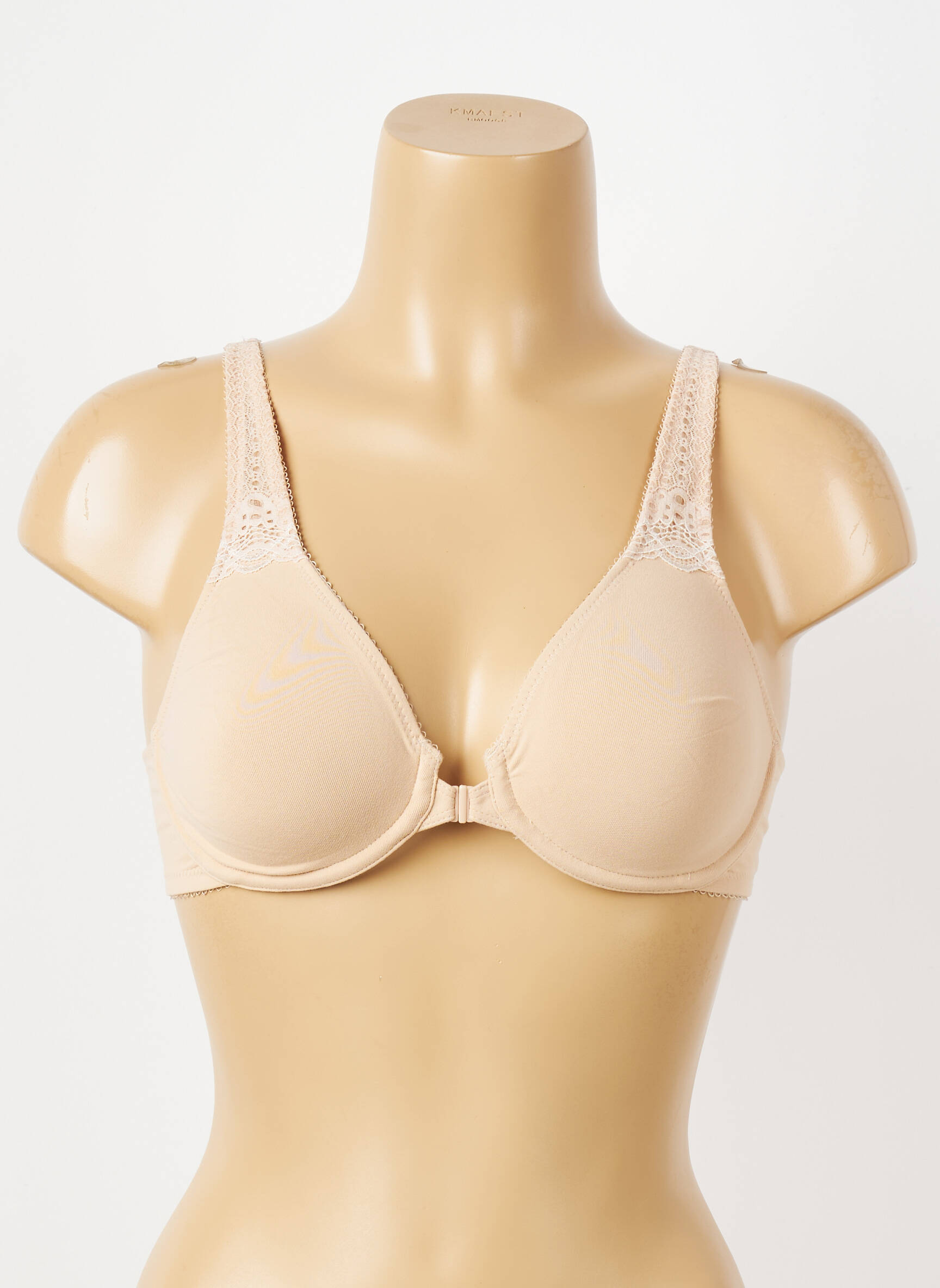 Soutien-gorge effet matière satinée haut triangles beige WACOAL femme