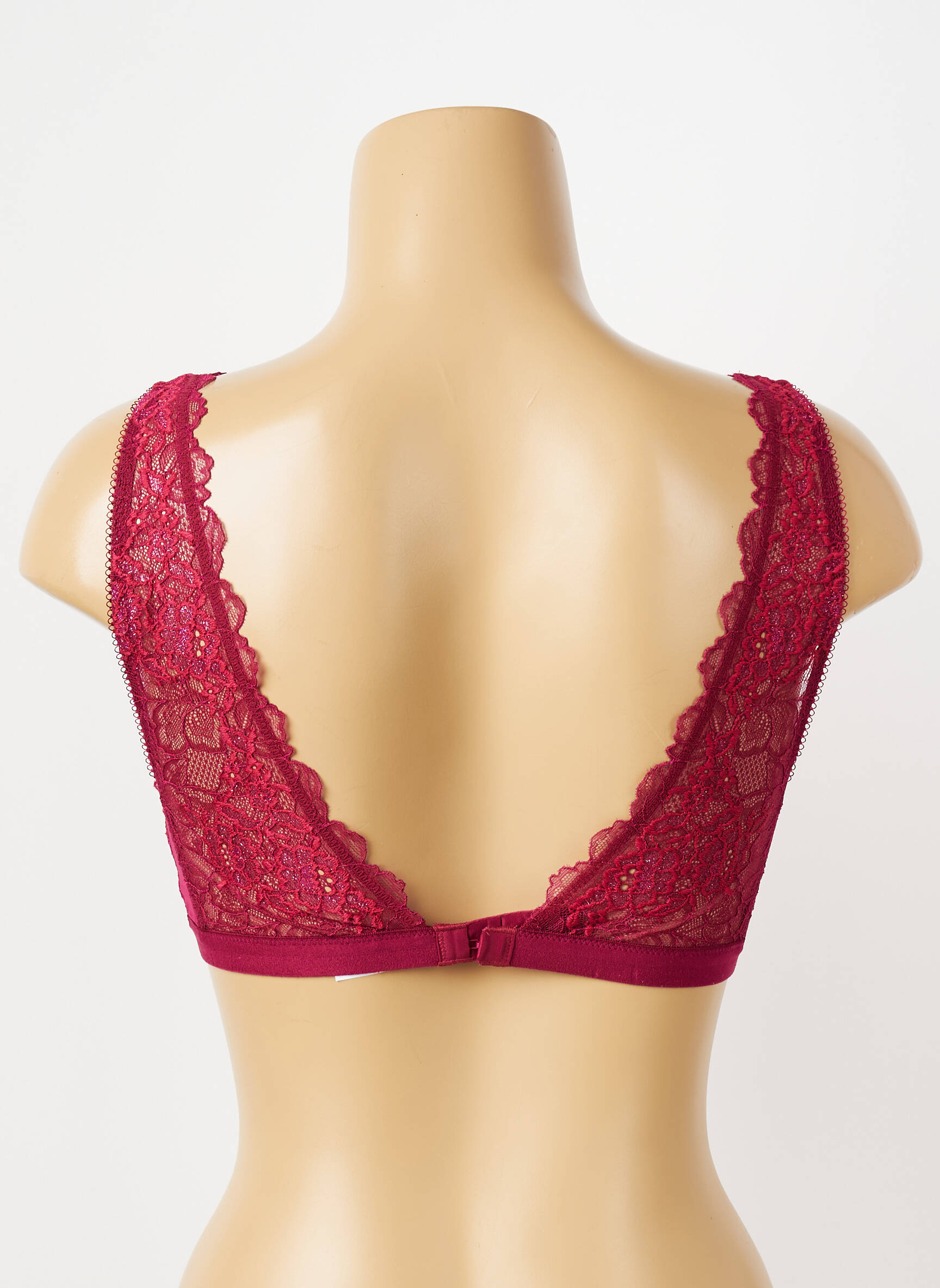 Soutien-gorge effet matière satinée haut soutien-gorge emboitant rouge WACOAL femme