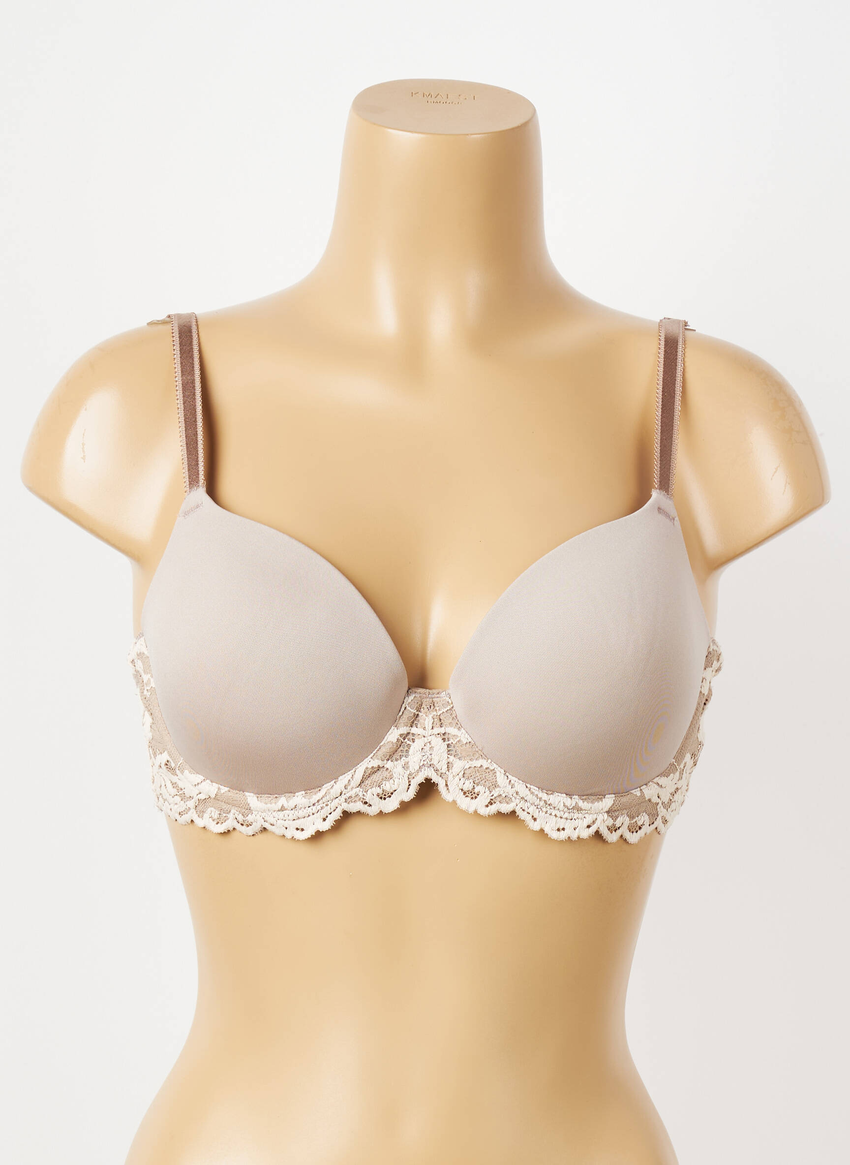 Soutien-gorge effet matière satinée haut soutien-gorge moulé chair WACOAL femme