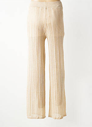 Pantalon droit stretch taille normale beige NEKANE femme