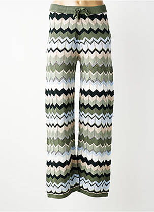 Pantalon droit taille élastique taille normale vert STREET ONE femme