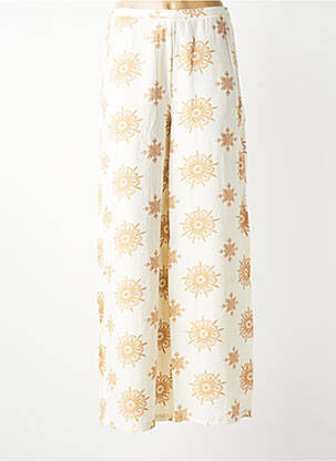 Pantalon large taille normale taille normale blanc SURKANA femme