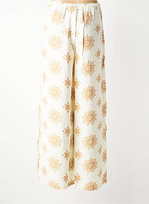 Pantalon large taille normale taille normale blanc SURKANA femme