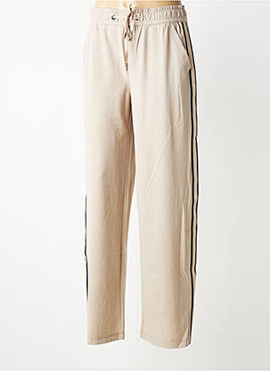 Pantalon droit stretch taille normale beige STREET ONE femme