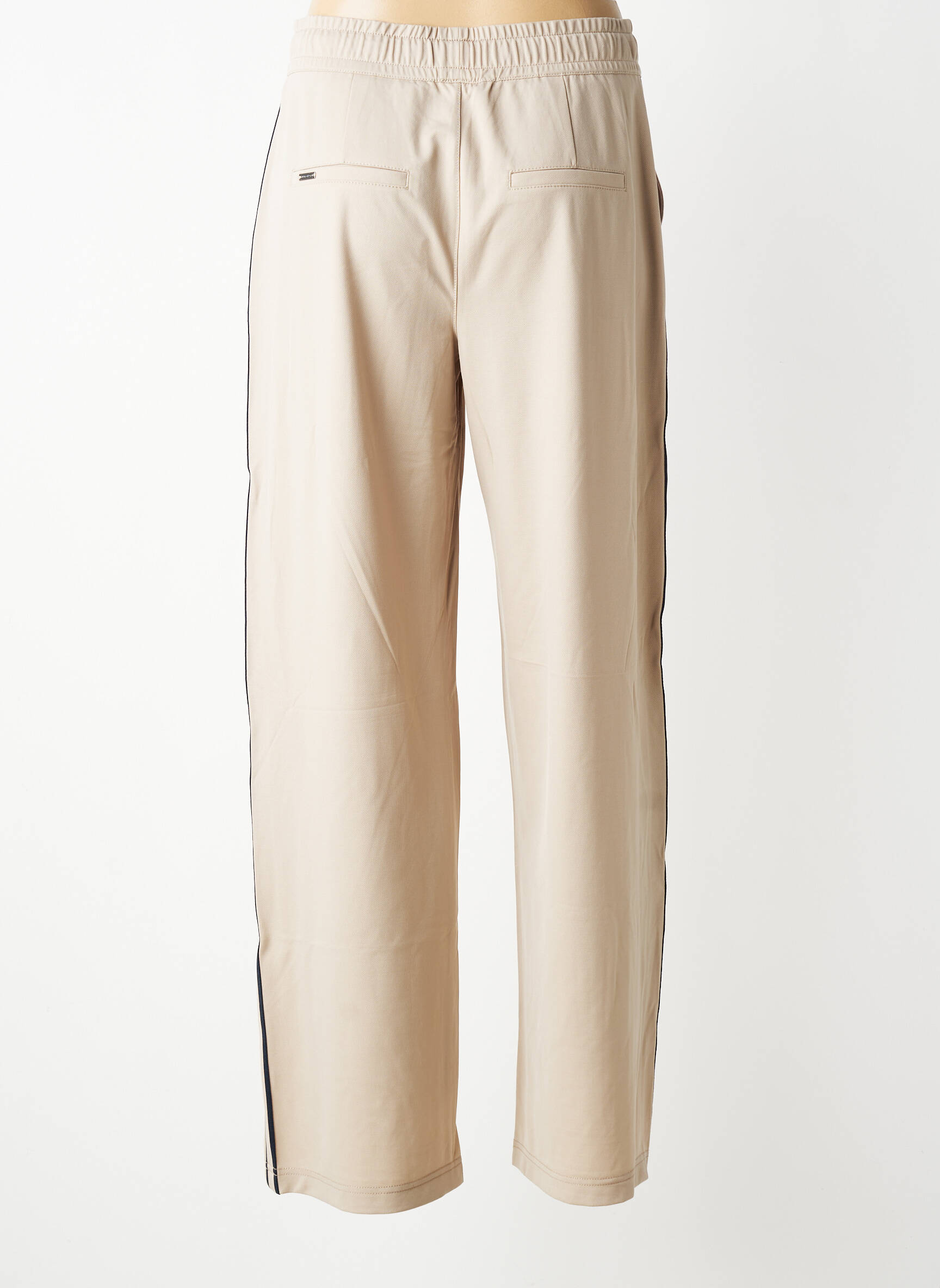 Pantalon droit stretch taille normale beige STREET ONE femme