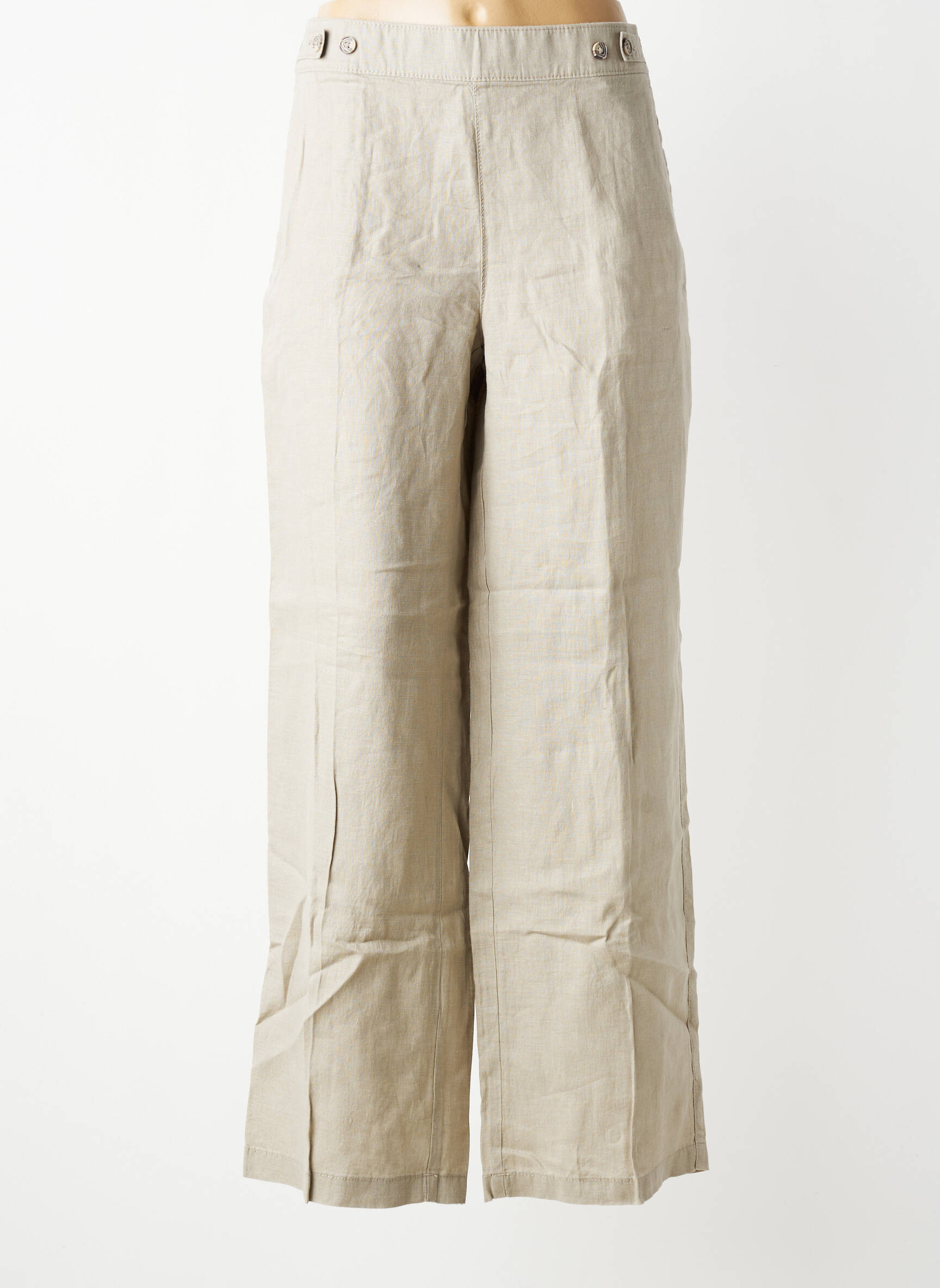 Pantalon large taille normale taille normale beige STREET ONE femme
