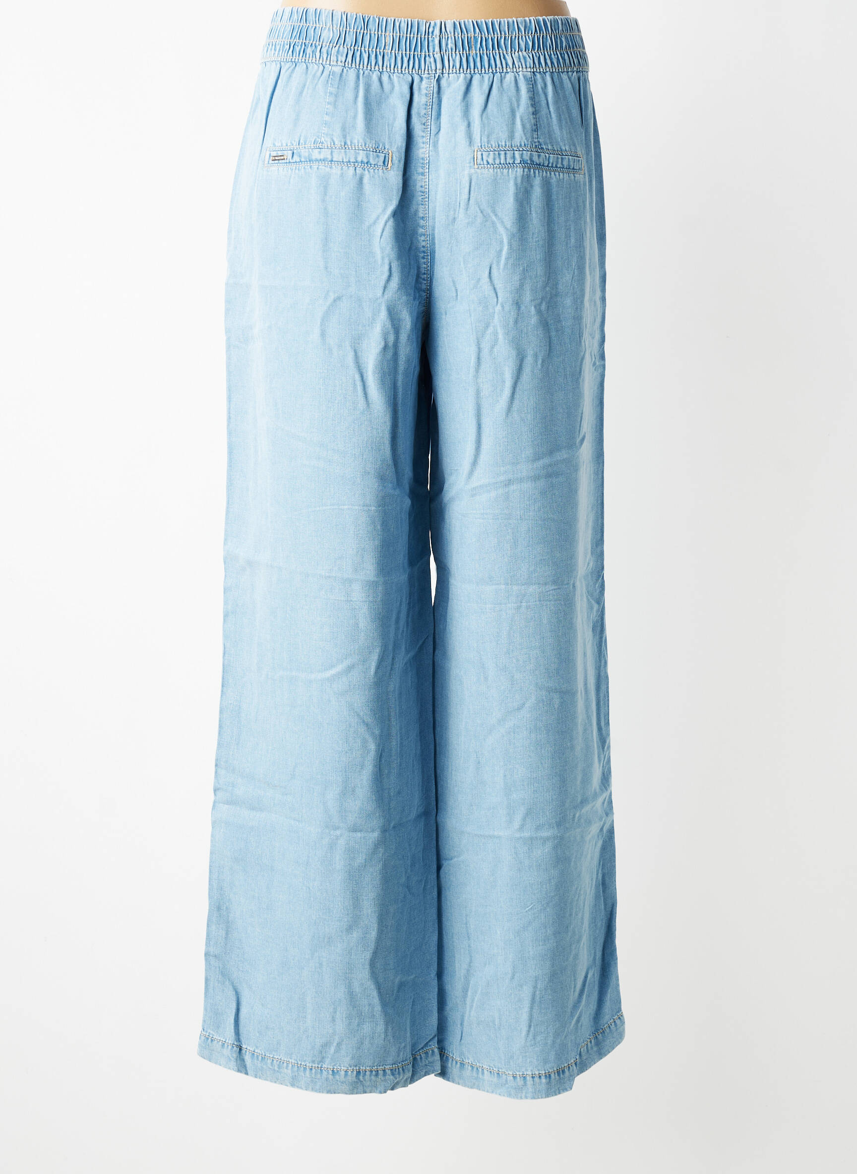 Pantalon large coupe fluide taille normale bleu STREET ONE femme