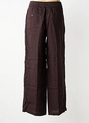 Pantalon large taille haute taille haute marron STREET ONE femme