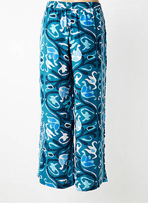 Pantalon large taille normale taille normale bleu LARAETHNICS femme