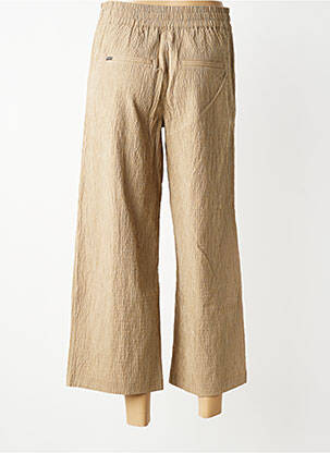 Pantalon large tissage crêpe taille normale beige STREET ONE femme