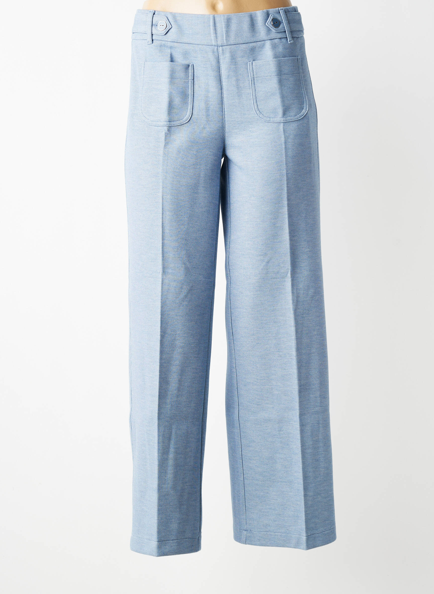 Pantalon droit stretch taille normale bleu STREET ONE femme