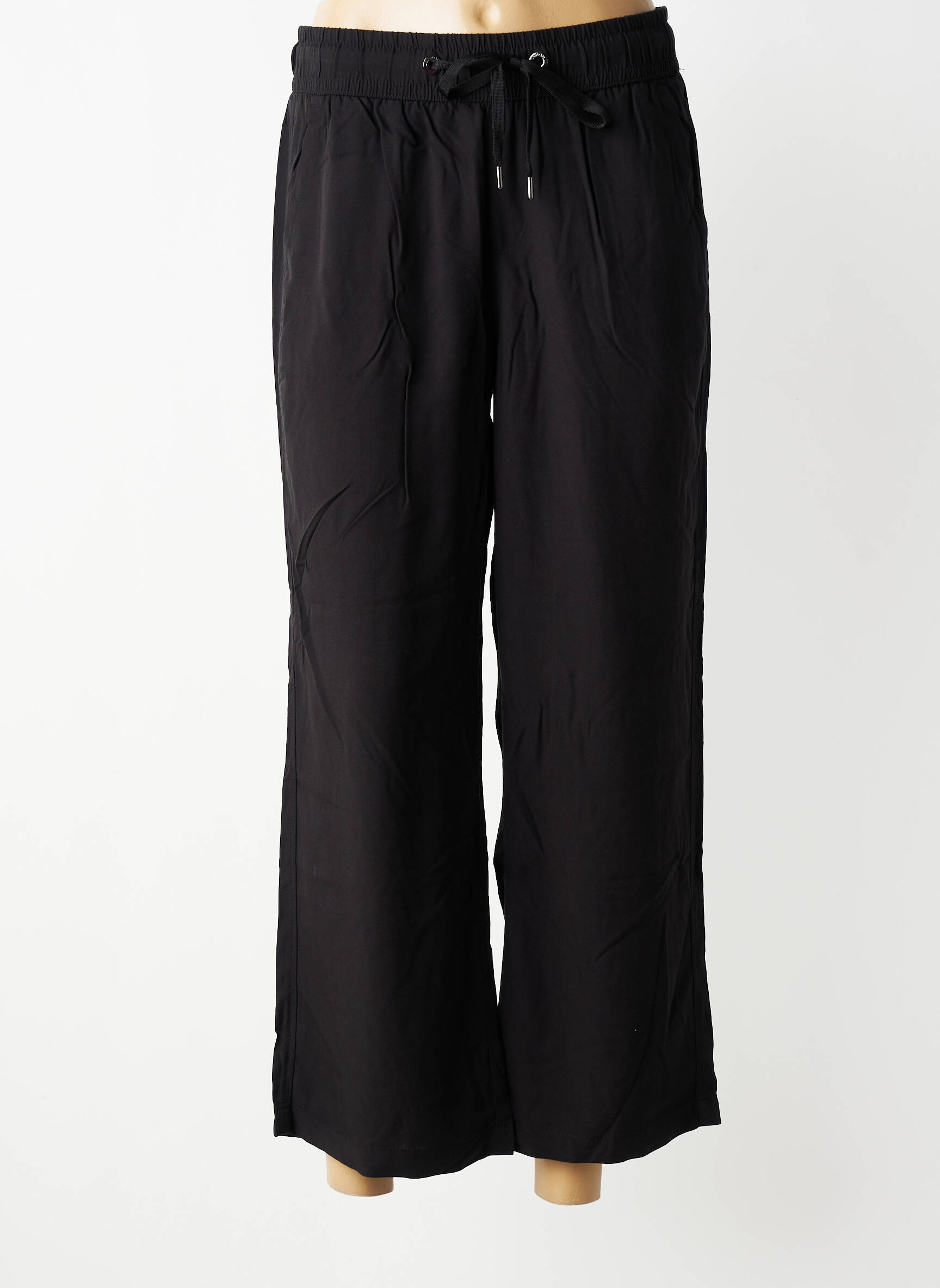 Pantalon large coupe fluide taille normale noir STREET ONE femme