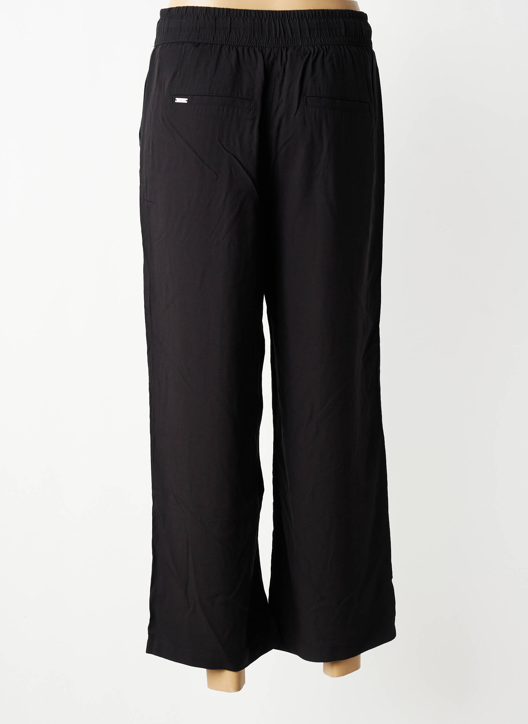 Pantalon large coupe fluide taille normale noir STREET ONE femme