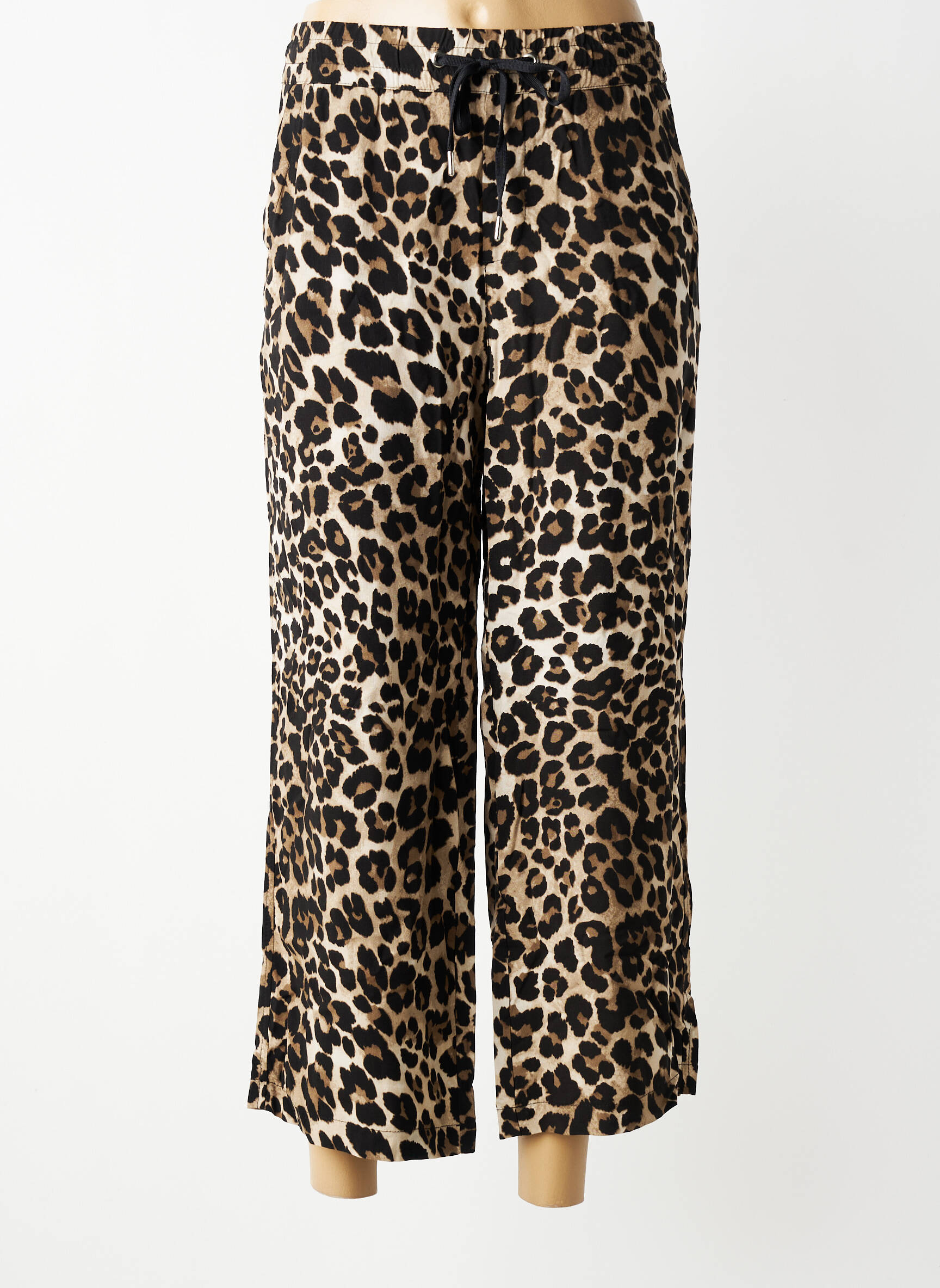 Pantalon large coupe fluide taille normale marron STREET ONE femme