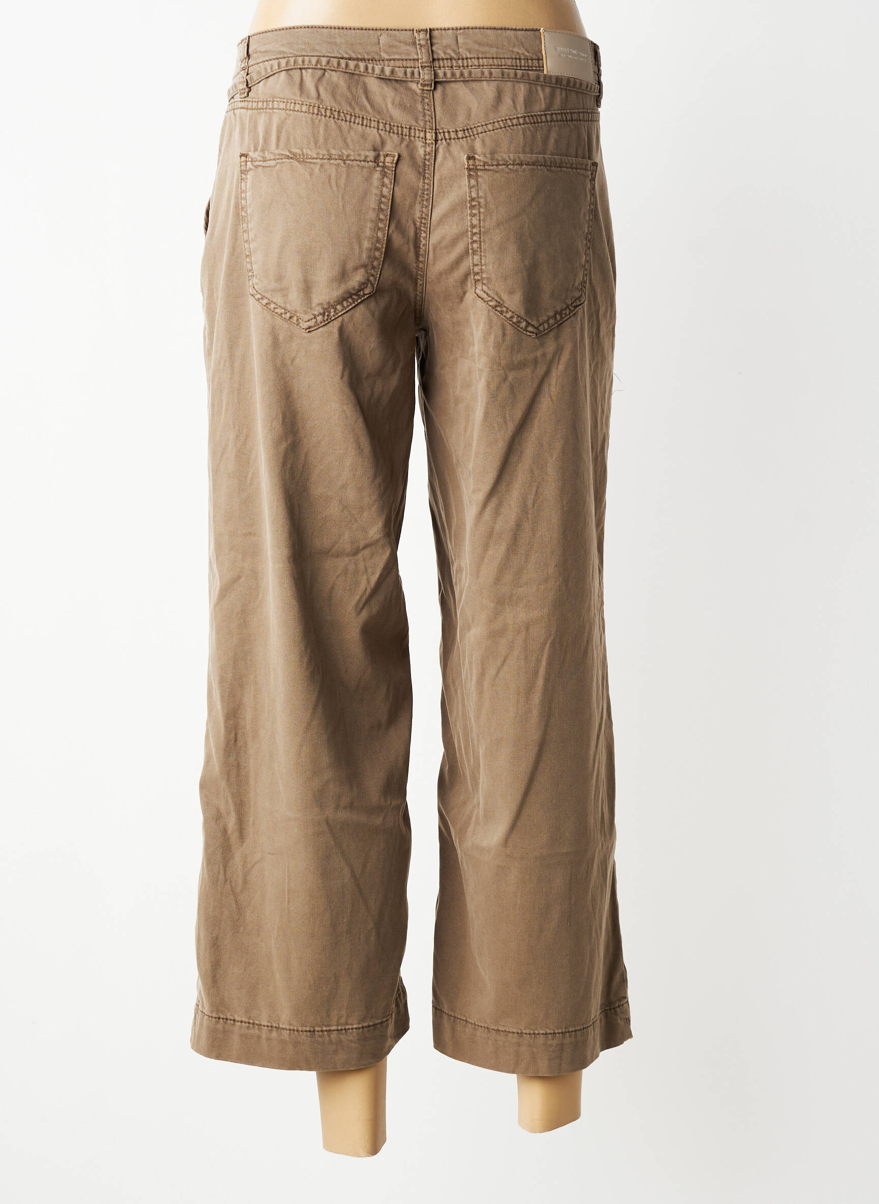 Pantalon 7/8 taille normale taille normale marron STREET ONE femme