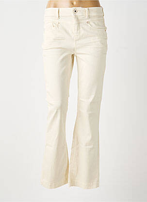 Jeans bootcut taille haute taille haute beige STREET ONE femme