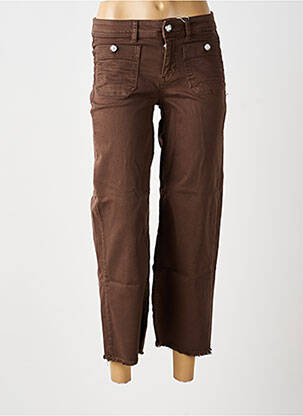 Jeans coupe droite taille normale taille normale marron STREET ONE femme