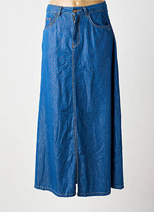 Jupe longue taille haute bleu SURKANA femme