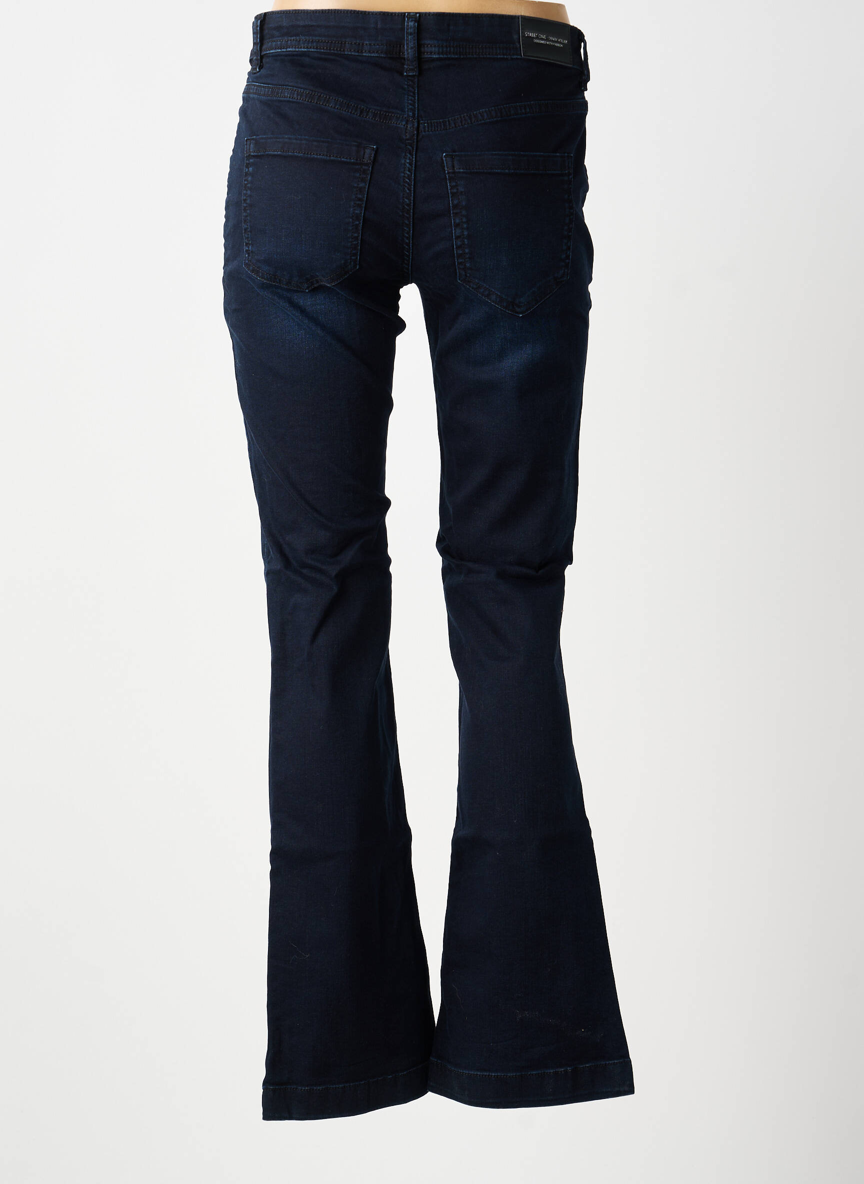 Jeans bootcut taille haute taille haute bleu STREET ONE femme