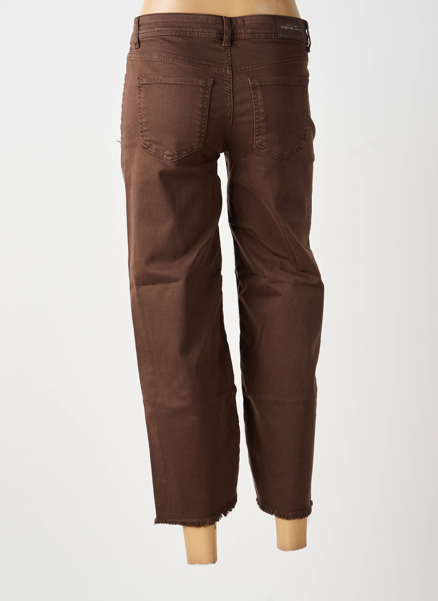 Jeans coupe droite taille normale taille normale marron STREET ONE femme