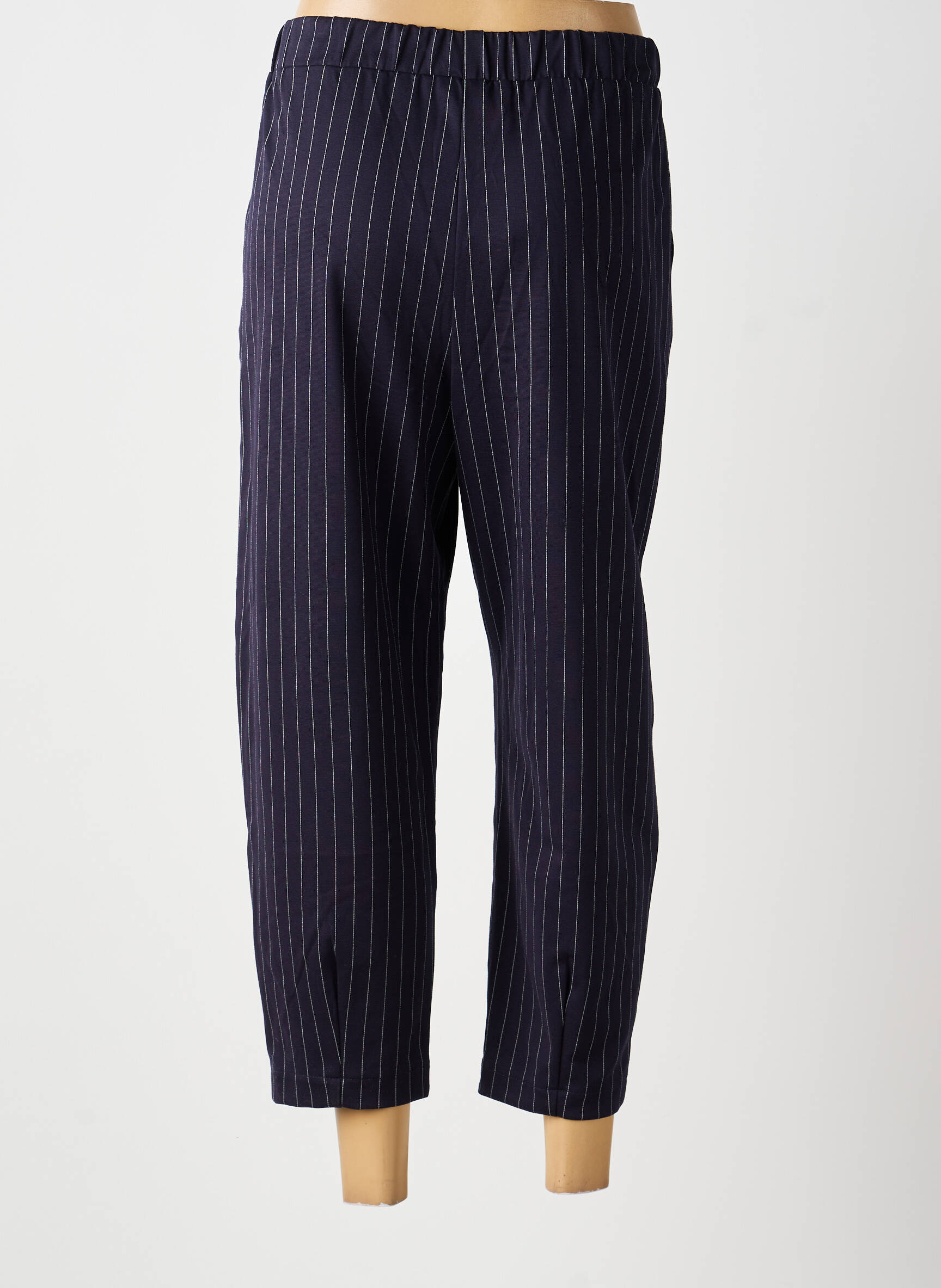 Pantalon 7/8 stretch taille normale bleu PLEASE femme