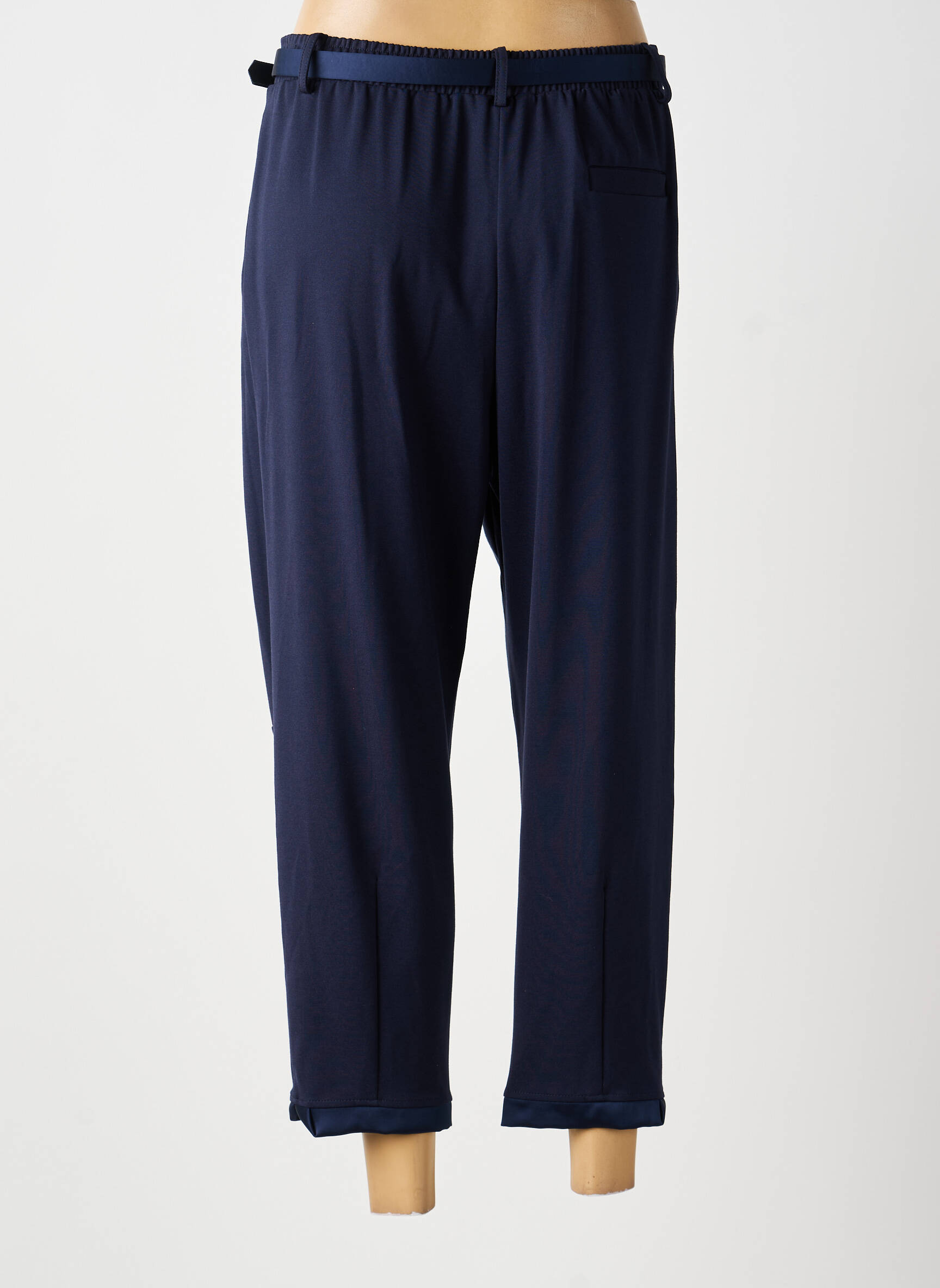 Pantalon 7/8 stretch taille normale bleu IMPERIAL femme