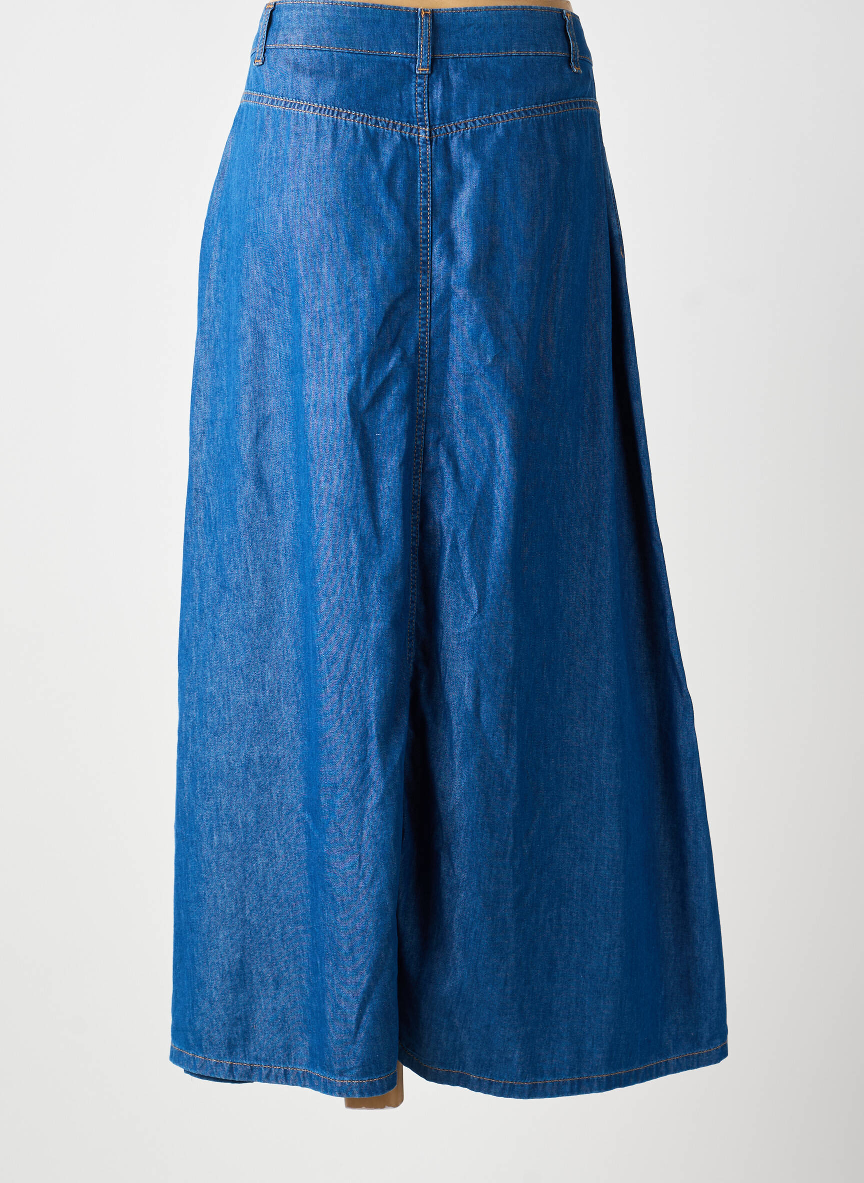 Jupe longue taille haute bleu SURKANA femme