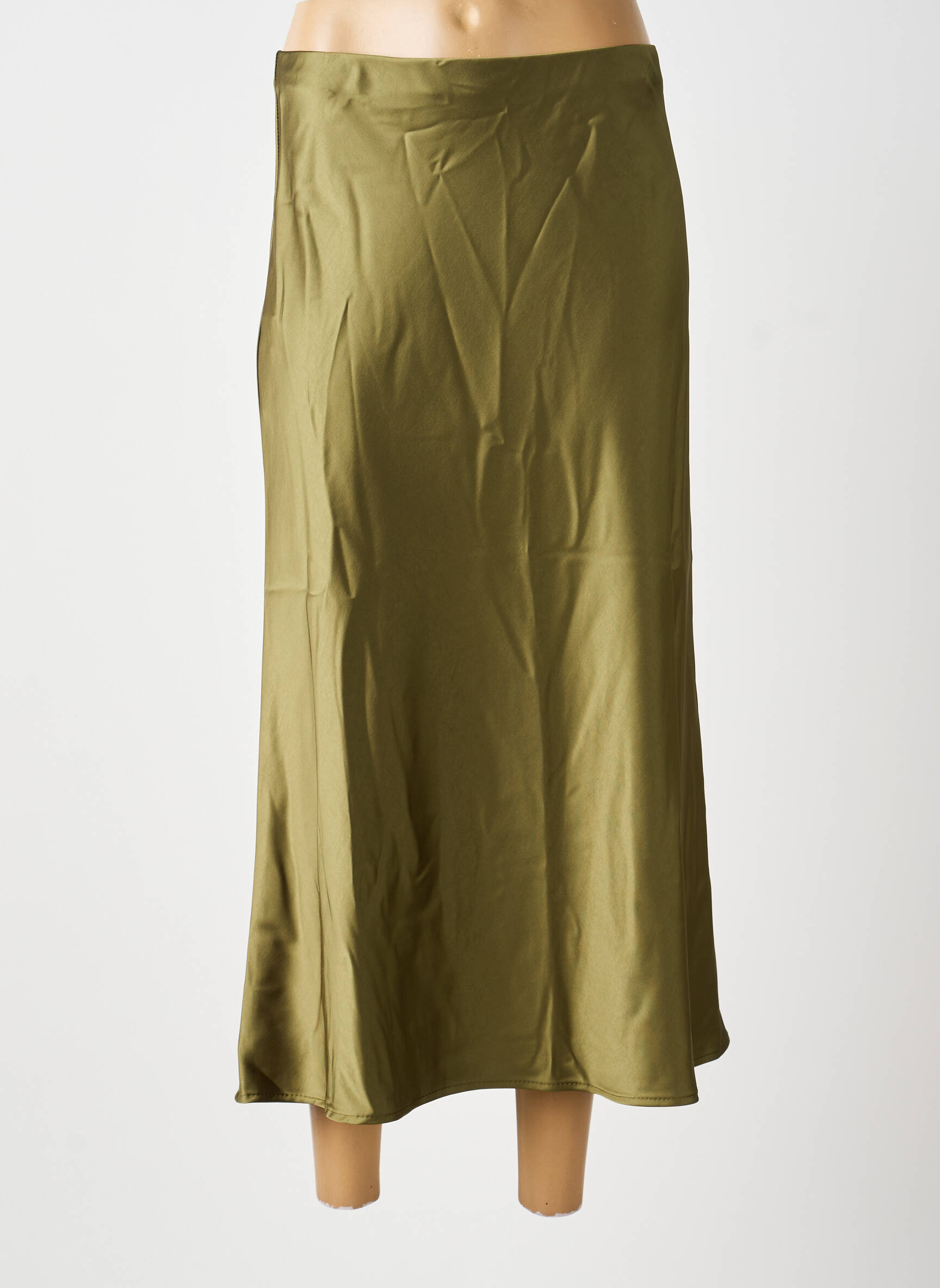 Jupe longue coupe fluide vert IMPERIAL femme
