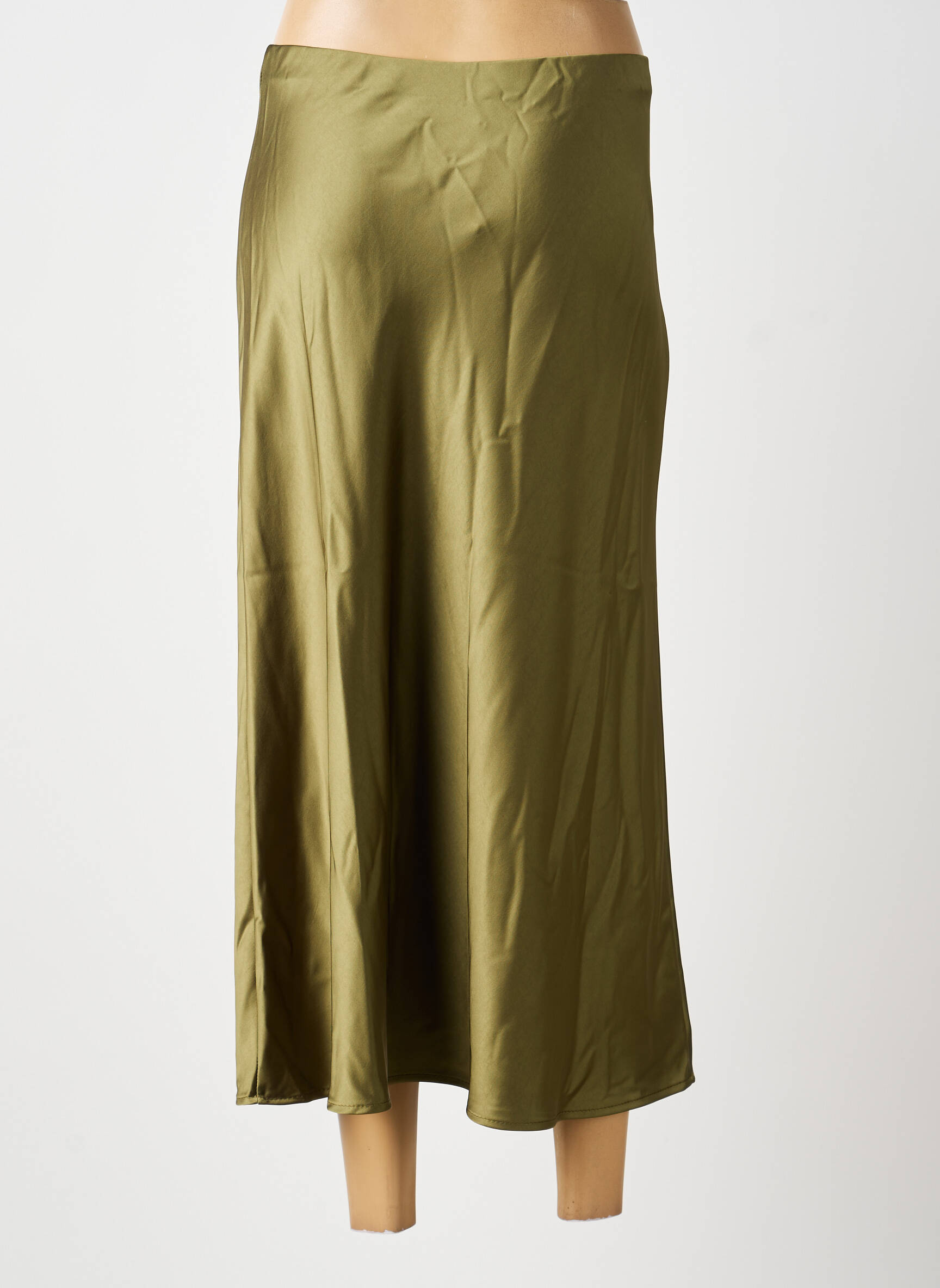 Jupe longue coupe fluide vert IMPERIAL femme