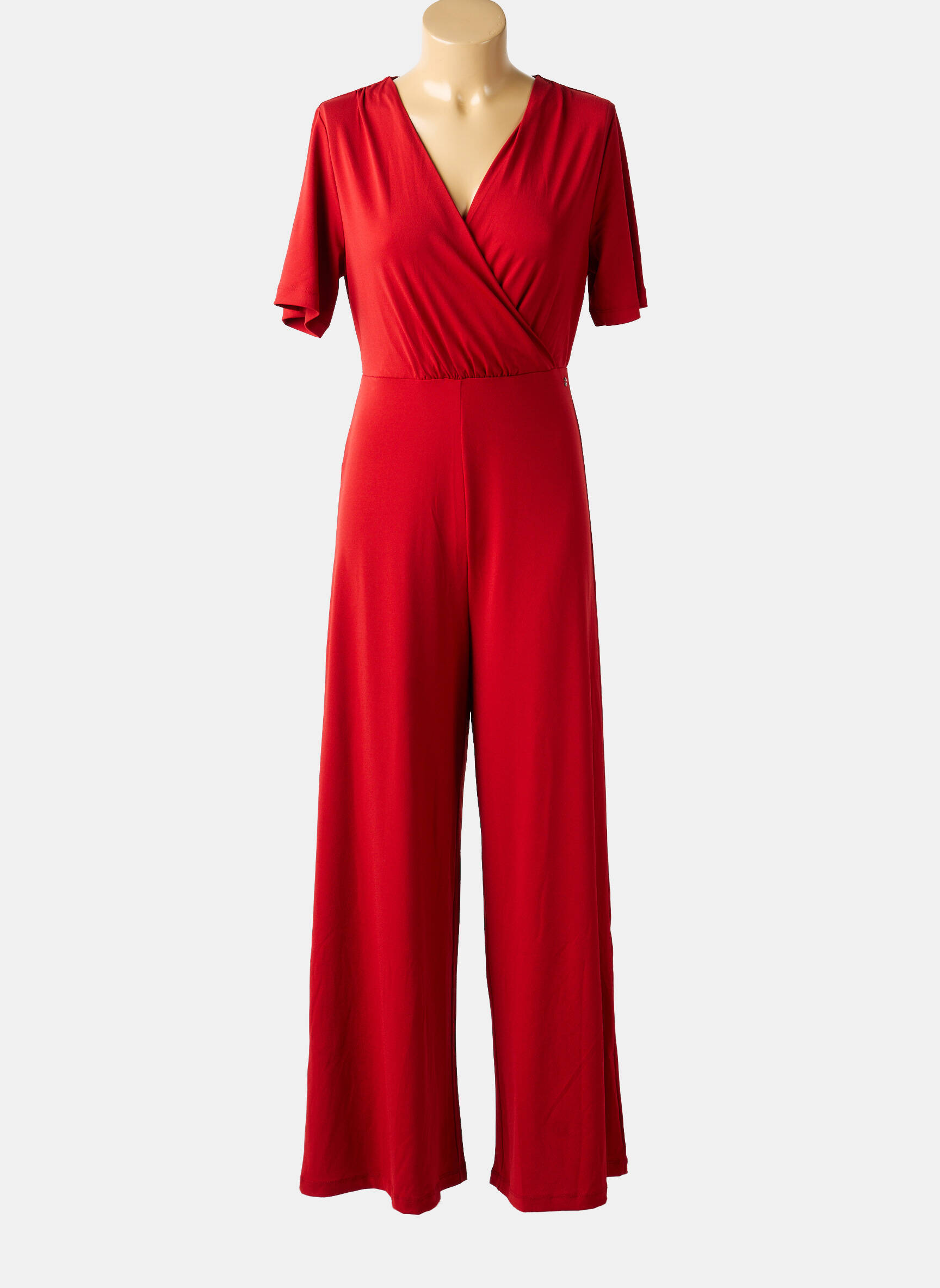 Combi-pantalon manches courtes manches courtes rouge SURKANA femme