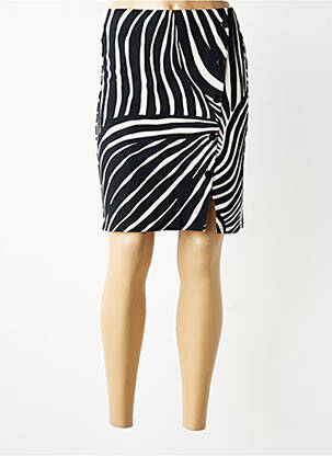 Jupe courte taille élastique noir STREET ONE femme