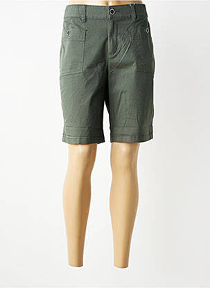 Bermuda taille élastique taille normale vert STREET ONE femme