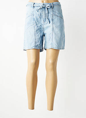 Short tissage denim taille normale bleu GEISHA femme
