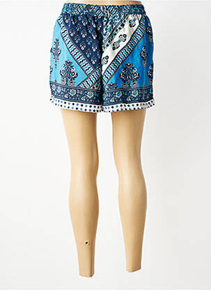 Short taille normale taille normale bleu LARAETHNICS femme