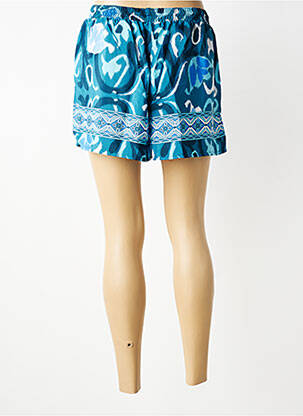 Short taille normale taille normale bleu LARAETHNICS femme