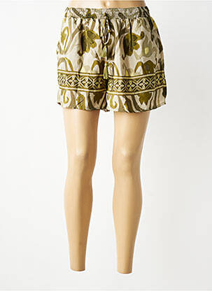 Short taille normale taille normale vert LARAETHNICS femme