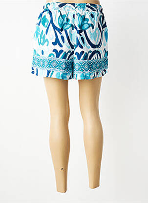 Short taille normale taille normale bleu LARAETHNICS femme