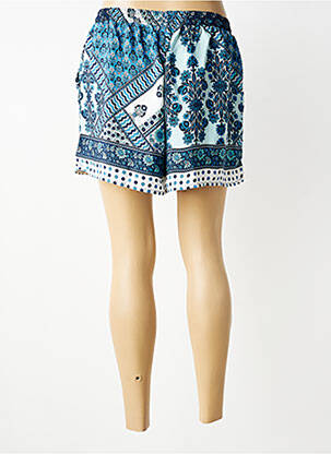 Short taille normale taille normale bleu LARAETHNICS femme