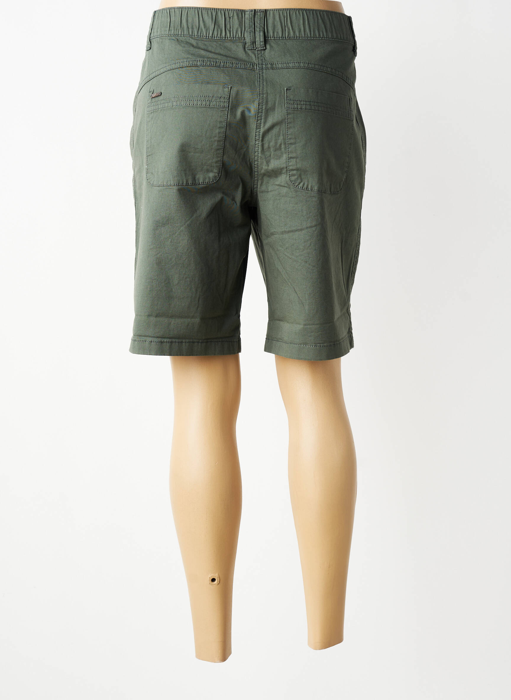 Bermuda taille élastique taille normale vert STREET ONE femme