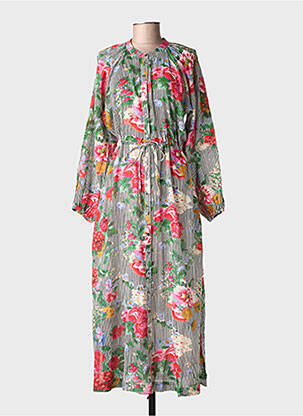 Robe longue manches longues manches longues rose MAISON HOTEL femme